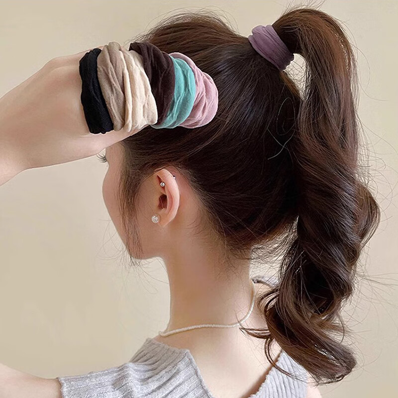 CHIMERA 20-Piece Set, Wide Non-Seam High Ponytail Hair Ties, Highly Elastic Soft Hair Bands for Wome