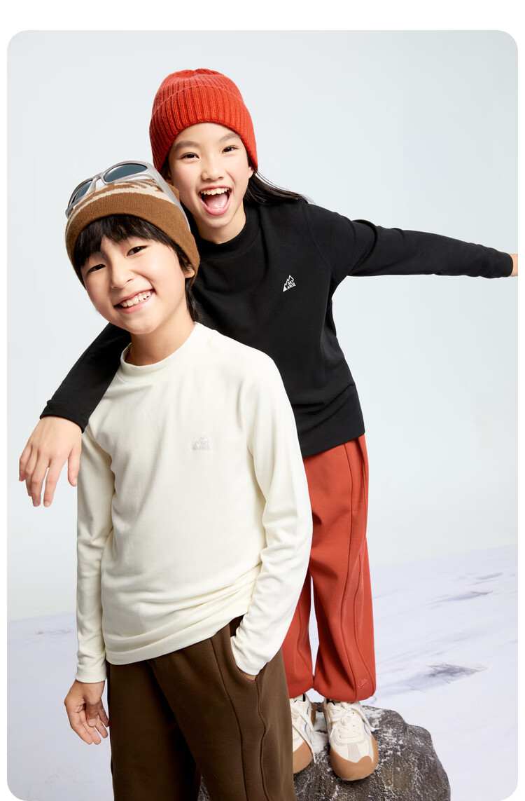 Annil Children's Clothing, Boys And Girls Mid-Neck Knit Sweater, 2024 Winter New Style, Black, Size 140 8