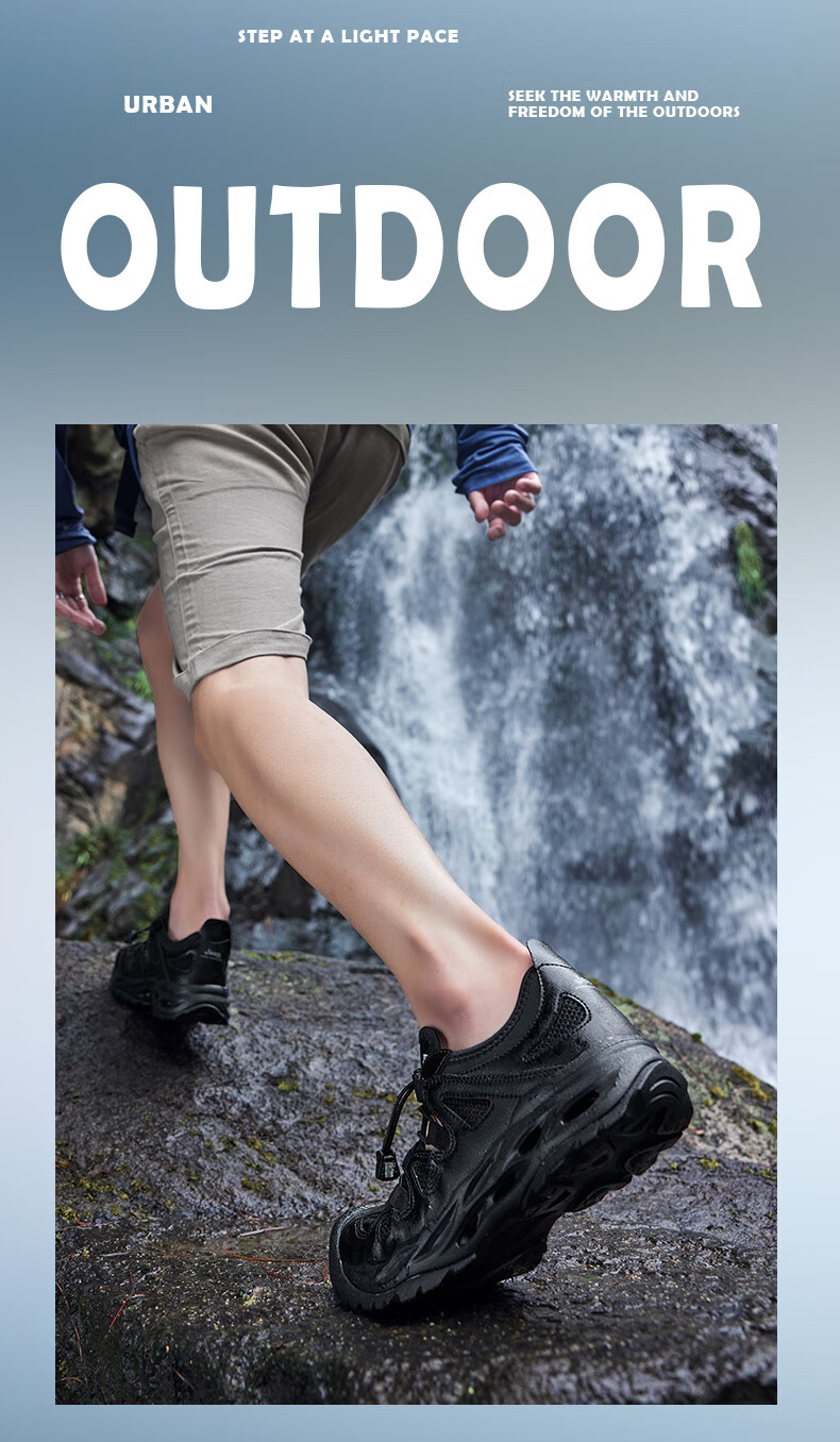 Jeep River Tracing Shoes for Men And Women, Outdoor Breathable Hiking Shoes, Women's Amphibious Quick-Dry Crocs-Style Shoes, Non-Slip Wear-Resistant Mountaineering Shoes for Wome 14