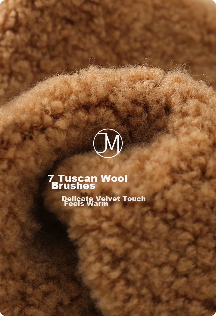 JIUMU Tuscany Wool Warm Gloves for Women, Winter Thickened Cold-Proof Knitted Woolen Gloves 3