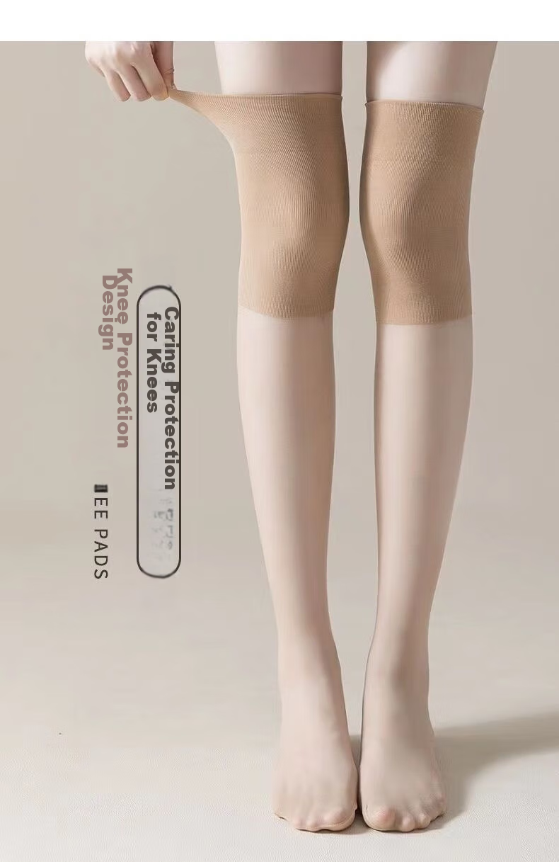 Langsha Knee-High Stockings for Women, Air Conditioning Room Knee Protection, Calf Warmer, Thin Summer Patchwork Stockings, 3 Pairs 6