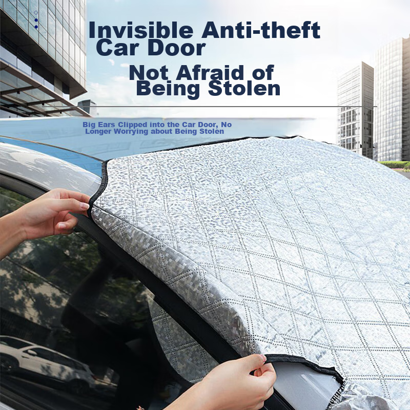Buleishen Car Windshield Cover, Hail Protection, Car Protective Cover, Sunshade, Front Windshield Sunscreen, Heat Insulation Cover, Wind Shield
