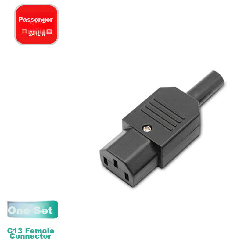 Sanlin PDU Power Cable, UPS Server C13 Female Connector, AC Power Plug, 10A Coupling, C13 Female Connector SL-00056