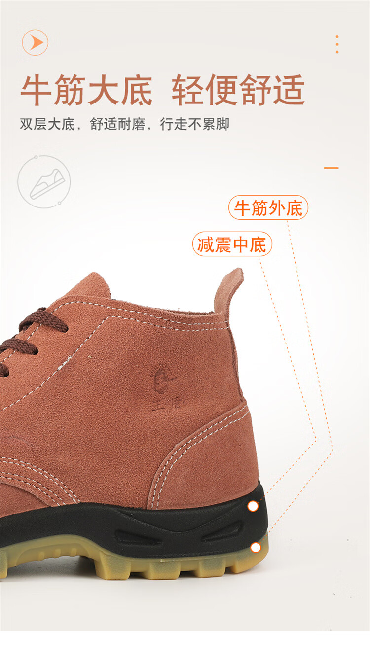 DUNWANG Electric Welding Anti-Smash and Anti-Puncture 6kV Labor Protection Shoes Multi-Functional Construction Electrician Safety Shoes T9787-92 Size 40 3