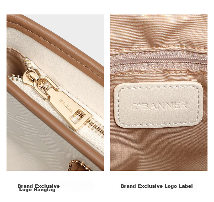 C.BANNER Leather Handbag for Women, Tote Bag with Large Capacity, Shoulder Bag, Light Luxury Brand, Birthday Gift for Girlfriend on May 20th 6