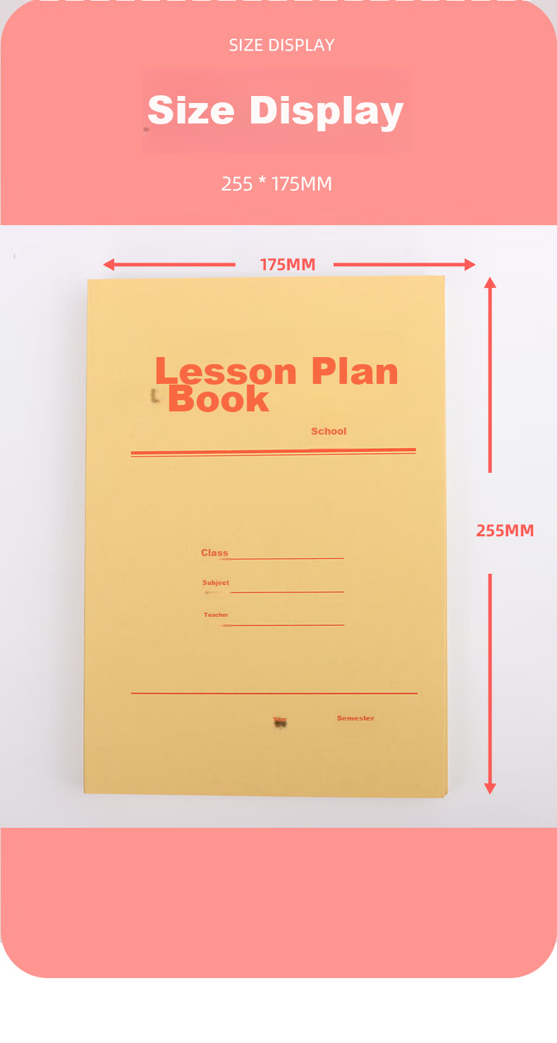 Touch Fish Teacher's Lesson Planning Book, Teacher's Teaching Plan Book, Class Learning Work Record Book, Suitable for Kindergarten, Primary And Secondary Schools, High School, Universal B5 Lesson Planning Book (Pack of 5), 36 Pages Per Book 10