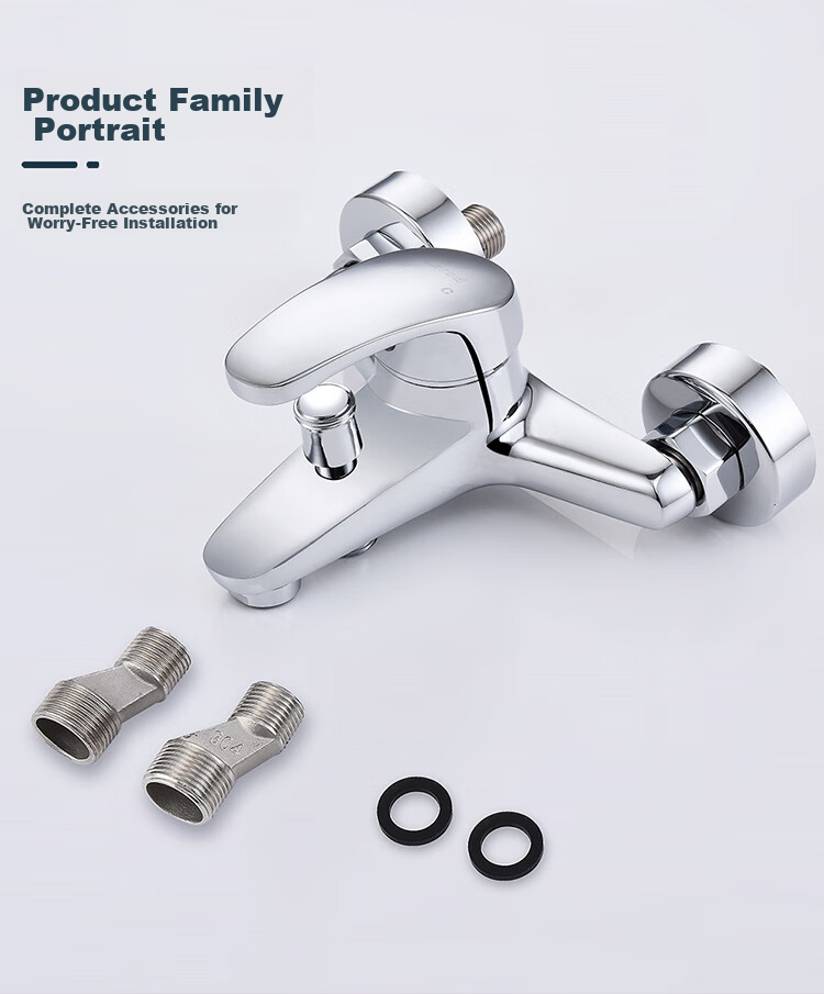 Larsd Shower Faucet Mixer Valve Set, Bathroom Cold And Hot Three-Way Shower Switch, Bathtub Mixer Faucet LD10203 20