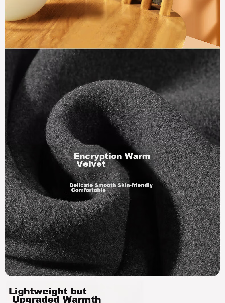 SEPTWOLVES [Temperature Rise 9.7°C] Men's Thermal Underwear, Autumn And Winter Fleece-Lined, Infrared Heating, Medium-Thick Long Johns, Cotton Pants 8