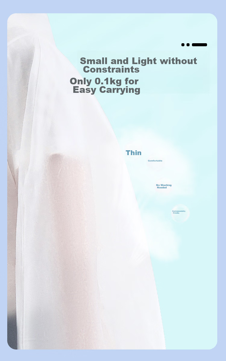 YUHANG Outdoor Raincoat, Windbreaker, Long Raincoat, Rain Poncho, Adult Single-Person One-Piece 4