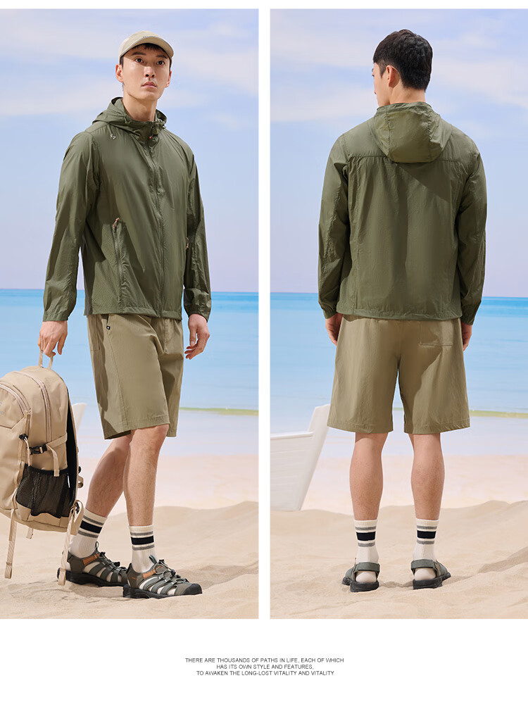 TOREAD Sun Protection Jacket for Men, Spring And Summer Breathable UV-Resistant UPF50+, Skin-Friendly Clothing, Outdoor Water-Repellent Sun Protection Thin Coat 14