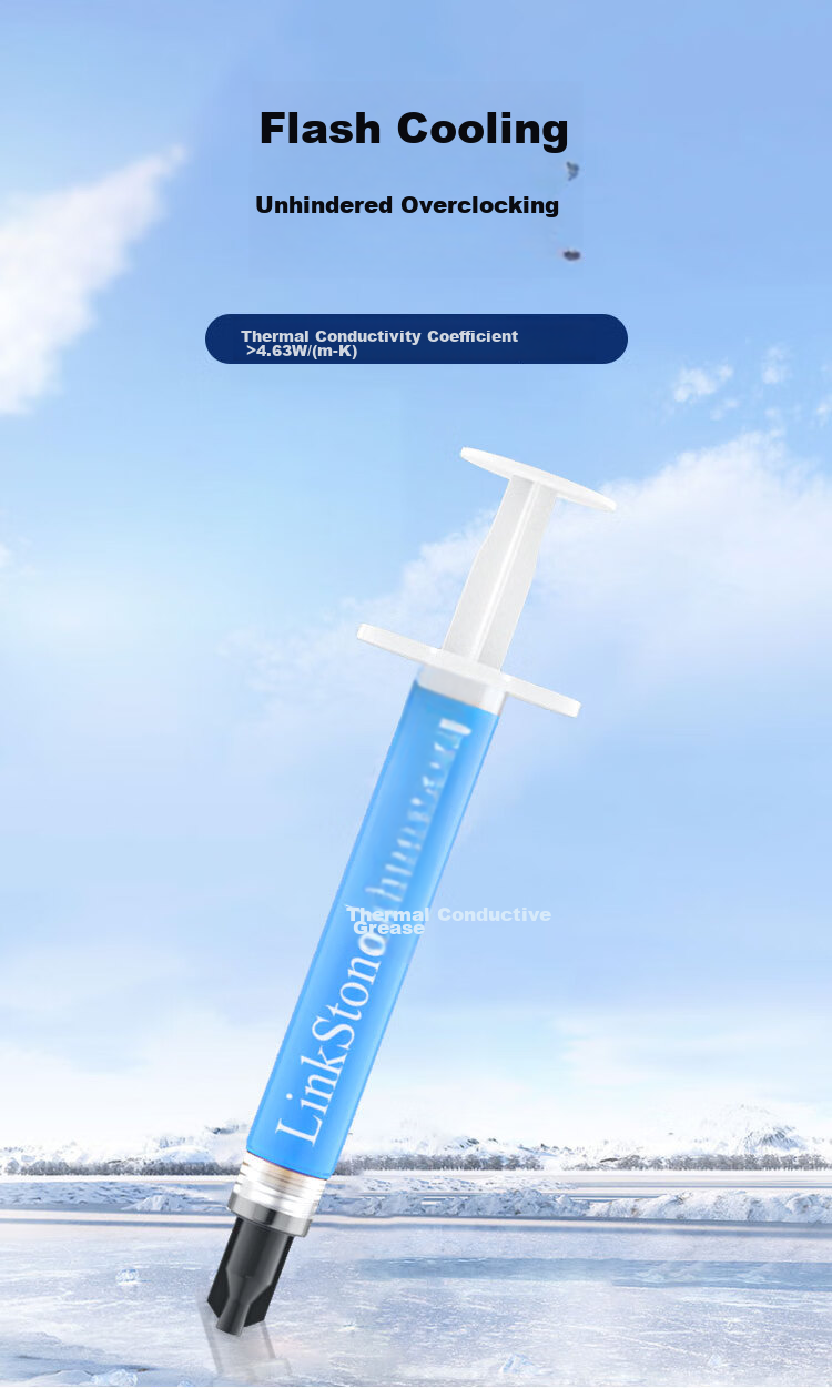 Liantuo Thermal Grease GPU CPU Heat Dissipation Silicone Thermal Paste (Thermal Grease / CPU Heat Sink Paste / 2g / Thermal Conductivity 15.6 / Laptop Thermal Paste) 1