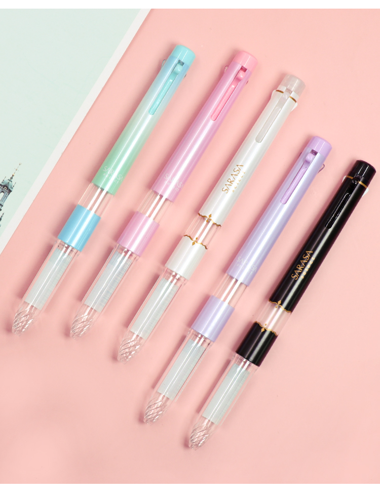 ZEBRA 5-Color Multifunctional Pen Barrel SARASA Series Colored Gel Pen Barrel (Refill RNJK5) S5A15 White Barrel 5