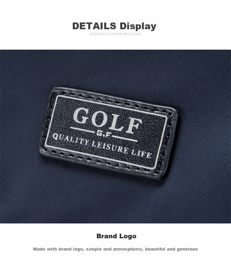 GOLF Business Briefcase for Men, Large Capacity Handbag, 15-Inch Laptop Bag, Casual Shoulder Crossbody Bag 27