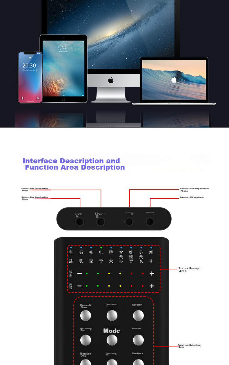 Mailang (Malau) S3 Voice Changer [Universal Version], Mobile Real-Time Voice Transformer for Male to Female And Male to Male, Live Streaming Karaoke Sound Card, Voice Call Computer Gaming Voice Modulator 17