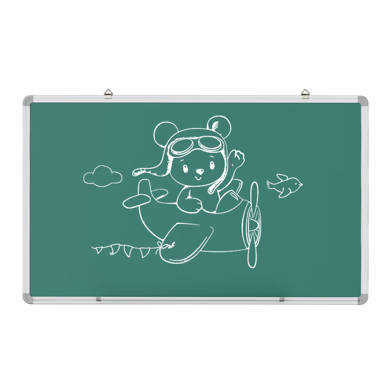 Deli 150*90cm Blackboard, Galvanized Backing Board Green Board, Chalk Writing Board Magnetic Office Teaching Conference Small Whiteboard Hanging Writing Board Blackboard Whiteboard Oil Pastel Board