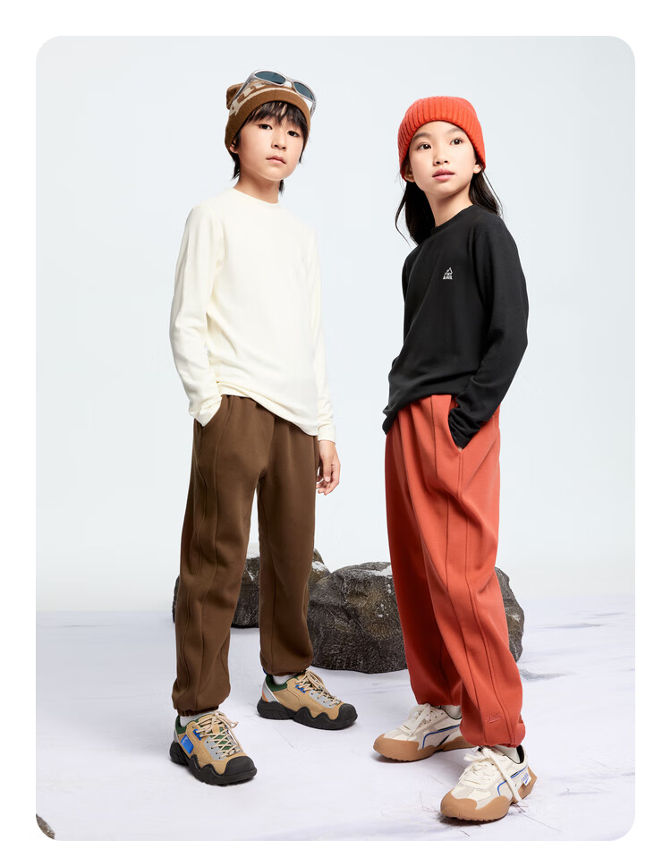 Annil Children's Clothing, Boys And Girls Mid-Neck Knit Sweater, 2024 Winter New Style, Black, Size 140 7
