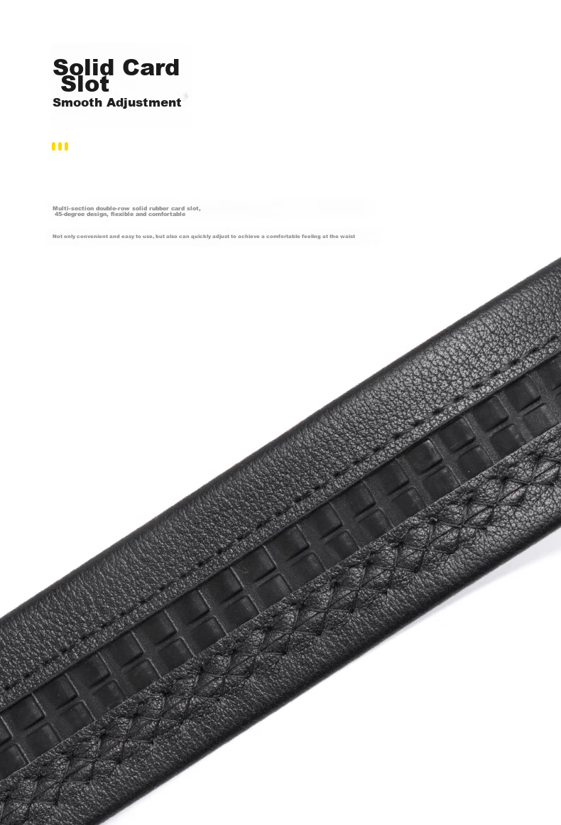 Aokang Belt without Buckle, Men's Top-Grain Leather Strap with Automatic Buckle, Waist Belt, Birthday Gift for Husband 6