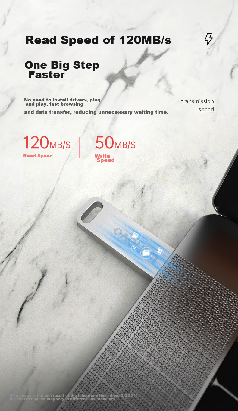 Lenovo 8GB USB2.0 Flash Drive, SX1 Speed Core Series, Gunmetal Color, Durable Metal Design, Essential for Business And Office Use 5