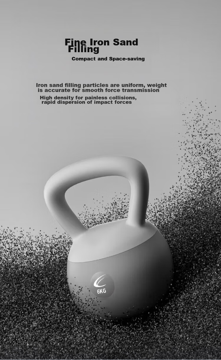 Chengyue Soft Kettlebell for Men And Women, Fitness Swinging Dumbbell Exercise Equipment Training 6KG Lilac Purple CY-553 8
