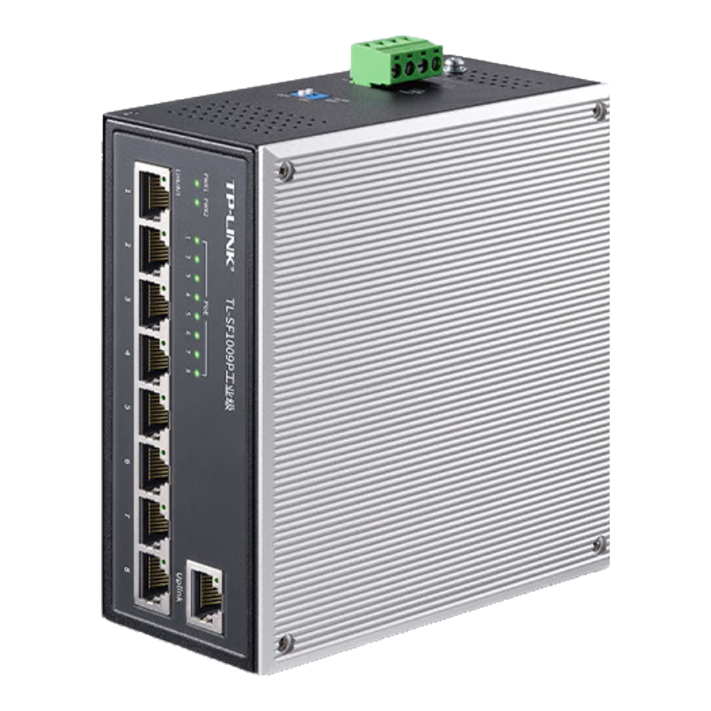 TP-LINK 9-Port 8-Port 100Mbps PoE Industrial Enterprise Switch Monitoring Network Splitter POE Power Supply TL-SF1009P Industrial Grade