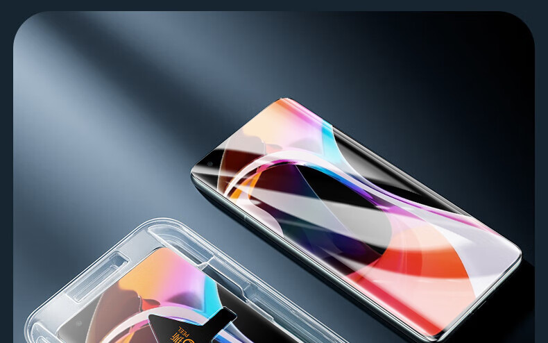 Baouzou [Instant Adhesive 2-Pack - Damage Compensation] Compatible with Xiaomi Mi 10 Tempered Glass Screen Protector, Xiaomi Mi 10s Curved HD Anti-Fingerprint Protective Film 17