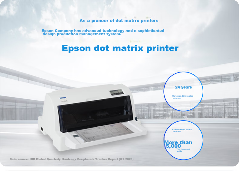 Epson LQ-635KII, 82-Column Classic Flat-Top Receipt Printer 1
