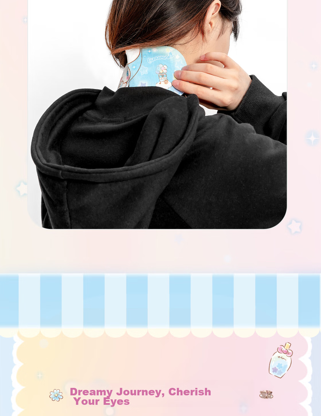 MINISO Sanrio Dream Series Hello Kitty Steam Eye Mask, 5 Pieces, Heating Eye Patch, Hot Compress, Suitable for Both Men And Wome 10