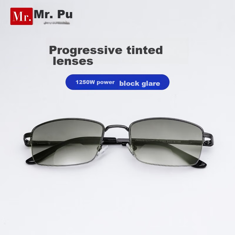 Mr.PuTian Men's Bifocal Reading Glasses Driving Sunglasses UV400 Anti-UV