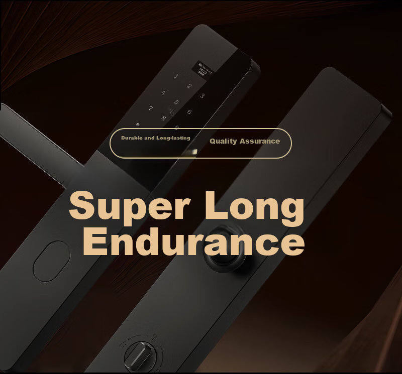 Juexiang Smart Door Lock, Password And Fingerprint Lock, Semi-Automatic Anti-Theft Lock for Homestays And Apartments, Wooden Entrance Doors, Home Electronic Lock, B50 15