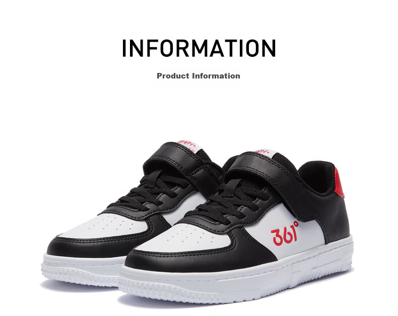 361° Children's All-Season Skateboard Shoes for Boys And Girls (Ages 3-12), Versatile Velcro Skateboard Shoes, White Sneakers, Green, Size 36 16