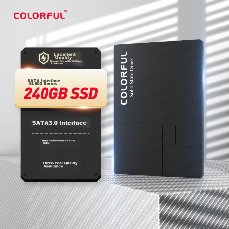 Colorful 240GB SSD Solid State Drive, SATA 3.0 Interface, SL500 Series, Computer Upgrade Accessory