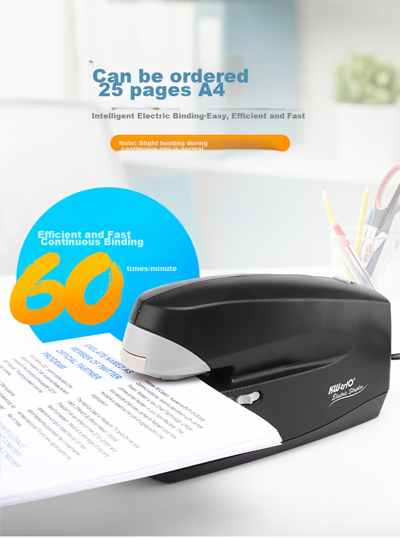 KW-Trio Electric Stapler with Intelligent Sensor, Fully Automatic Binding Machine, Can Staple up to 25 Pages 5