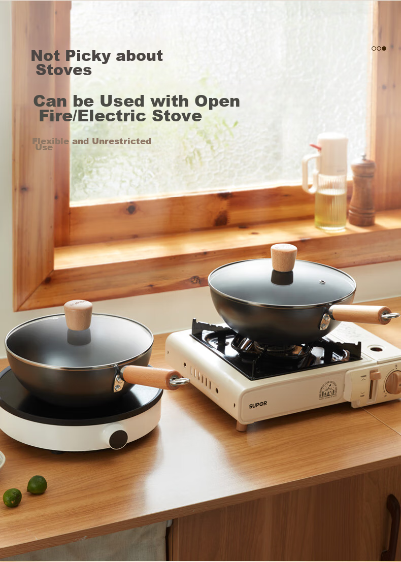 SUPOR Mini Premium Iron Wok 22cm, Household Use, Non-Coated, Wear-Resistant, Rust-Proof, Suitable for Gas Stove, EC22RF05 11