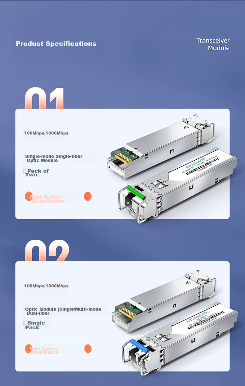 SAMZHE Huawei-Specific Electrical Port Module, SFP to RJ45 Gigabit Optical Module, Optical Port to Electrical Port Module, Built-In DDM Function, Single Pack, HQGE 13