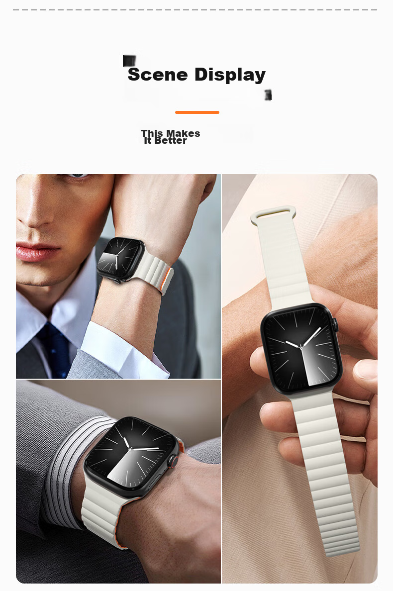 Lanxingxiansheng Compatible with Apple Watch Band, Suitable for Apple IWatch Ultra 2 Fluorine Rubber Strap, Watch Ultra/S9/8/7/6/5/4/SE Sports Band, Black 16