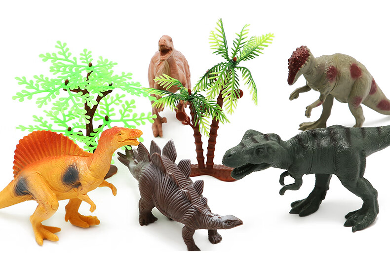 Babamama Children's Dinosaur Toys, Dinosaur Models, Dinosaur World Jurassic Tyrannosaurus Rex Set, Baby Animal Realistic Models 13