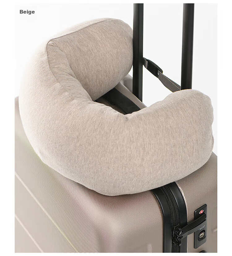 MUJI Comfortable Neck Pillow, Mid-Autumn Festival Gift, Nap Pillow, U-Shaped Pillow, Office Headrest, Backrest with Cap, Dark Gray 7