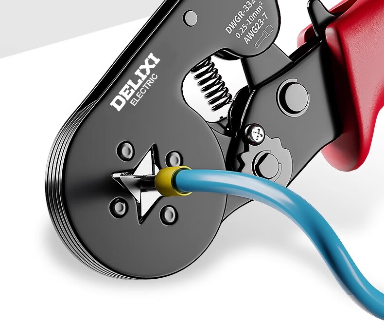 Delixi Terminal Wire Crimping Pliers Tube Pin Cold Press Crimping Pliers Wire Clamp Electrician Special Pliers 6