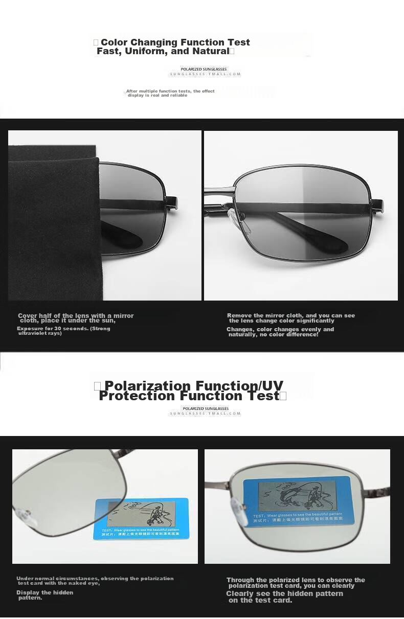 Boshide Driving Glasses, Sunglasses, Day And Night Photochromic Polarized Sunglasses, Color-Changing Day And Night Use 10