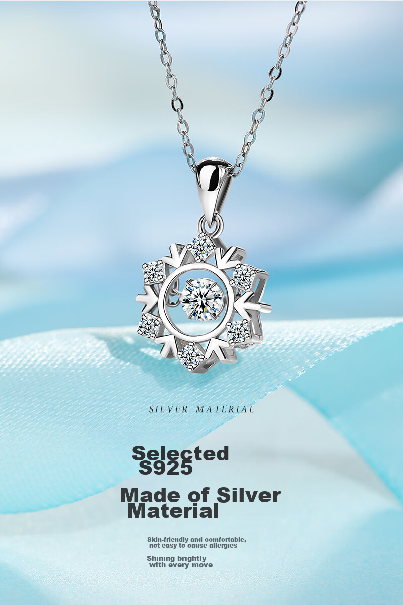 MANHE S999 Sterling Silver Necklace for Women, 2026 New Light Luxury High-End Style, Birthday Gift for Wife Or Girlfriend 4