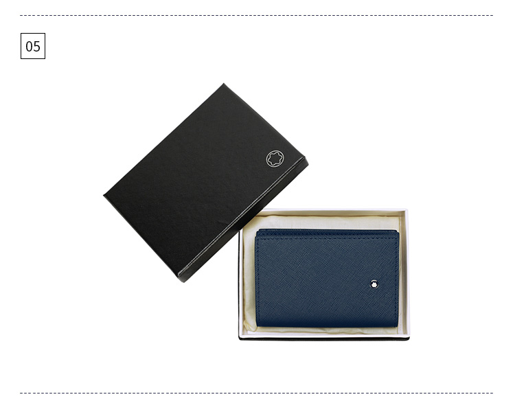 montblanc万宝龙匠心系列蓝色名片夹128590