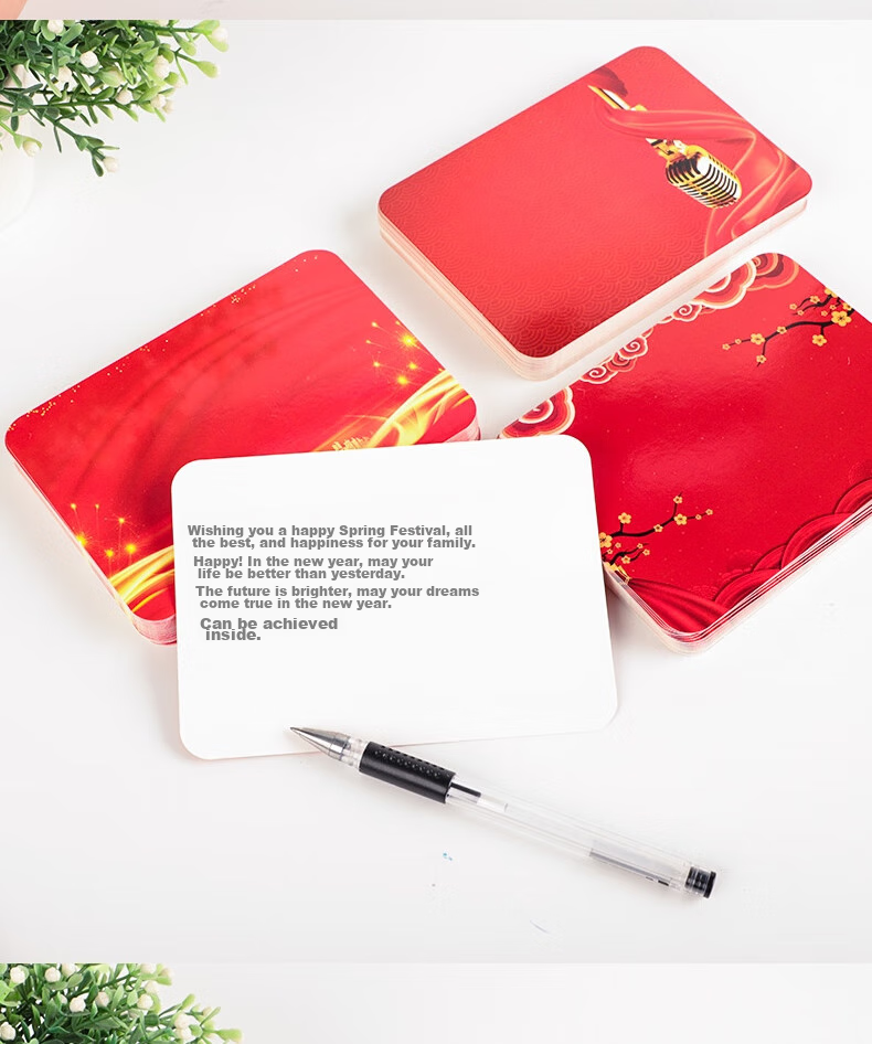 Geshan Host Large Speech Cards for Annual Meetings 2025, New Year's Eve Party, Wedding, Red Host Performance Cards, Universal Host Cards for Events And Parties, 30 Pieces 7