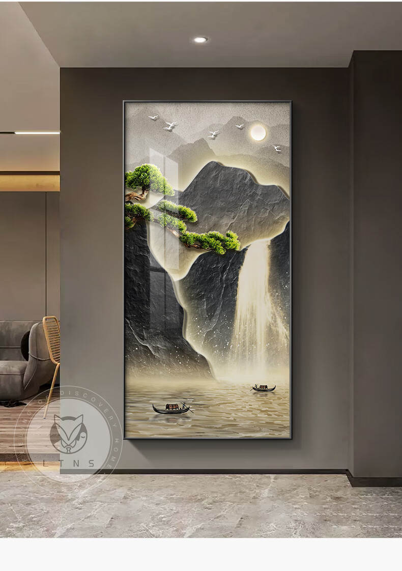 Long Time No See Modern Minimalist Entryway Decorative Painting Luxury Abstract Corridor Wall Art 12