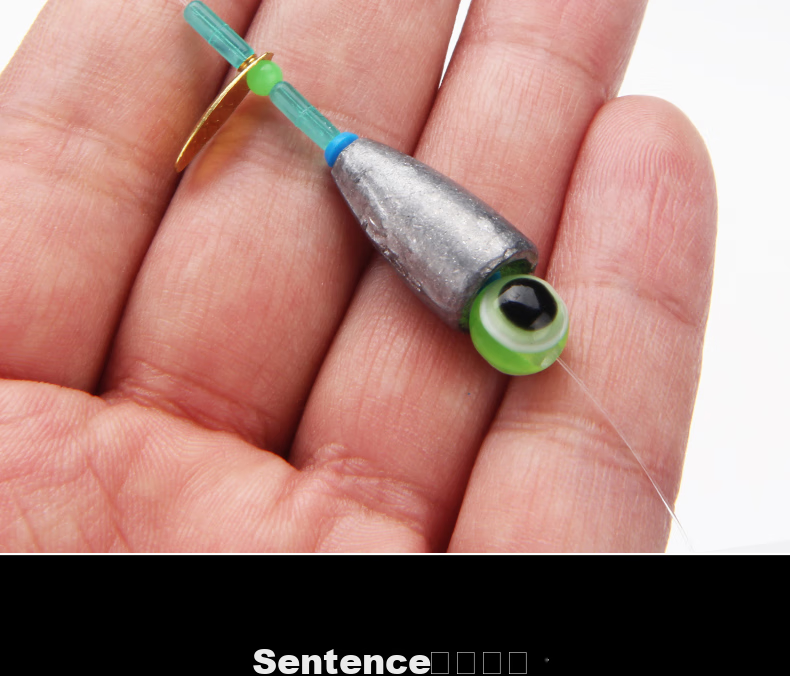 Erciyuan Lure Fishing Rig, Pre-Tied with Line, T-Shaped Soft Bait, Bullet Lead, Curved Handle Hook Combination Bait, Anti-Snagging, for Bass And Mandarin Fish, Lure Fishing Set, 5g Bullet Lead + #4 Curved Handle Hook 20