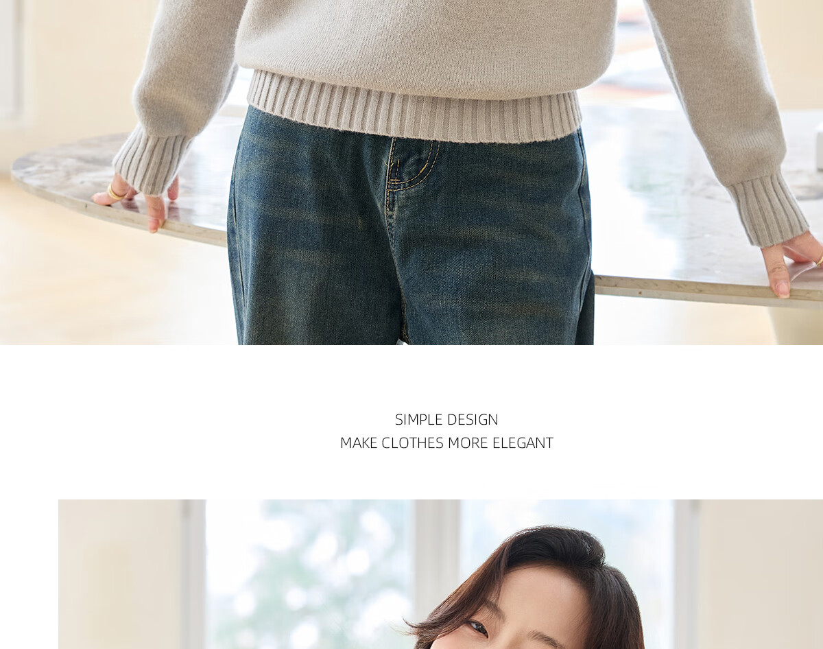 PinCai Women's Knitted Sweater Soft Pink Thick Pullover Half Turtleneck Knit Top P144Z9004 29