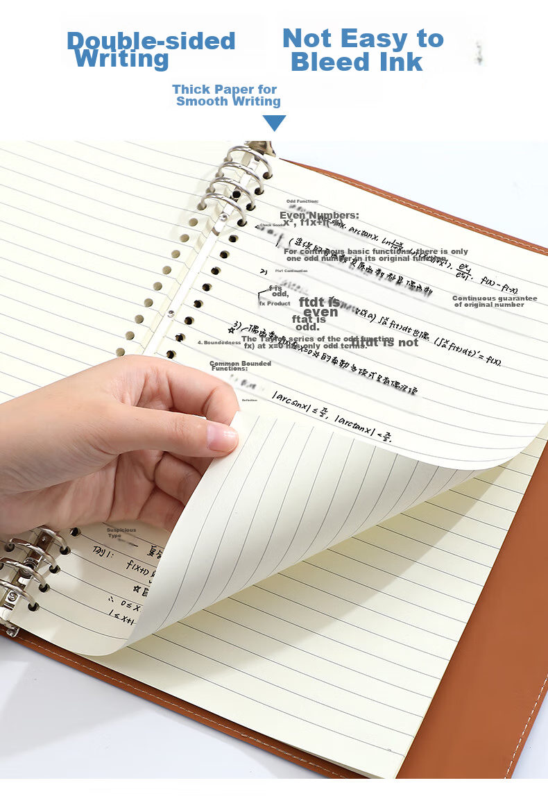 Zuolanzhe [Back to School Essential] Subject Loose-Leaf Notebook B5 High-Quality Soft Cover Thickened Comfortable for Middle And High School Students by Subject Error Correction Book for Chinese, Math, English And Other Subjects Homework Notebook 8