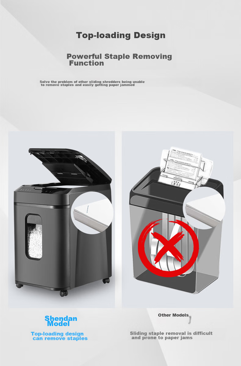 AURORA Level 4 Confidential Office Commercial Fully Automatic Paper Shredder (Automatic 120 Sheets, Continuous 60 Minutes, 32.2L Can Shred Cards And CDs) AS120CD 4