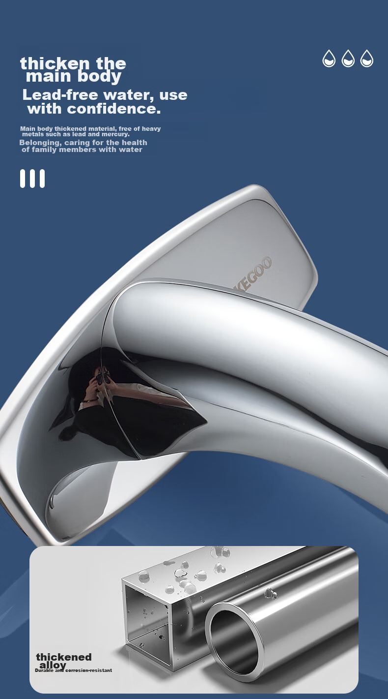 KEGOO Sensor Faucet, Single Cold Basin Battery Model, Automatic AC/DC Electric K1039 for Bathroom Sink And Washbasi 3