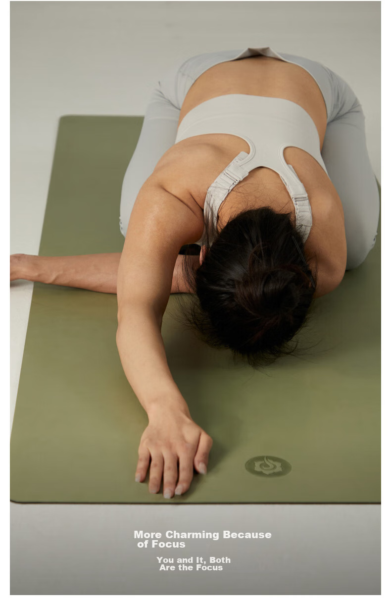 Hata Natural Rubber Non-Slip Yoga Mat, Thickened And Widened for Beginners, Soundproof, Shock-Absorbing, Fitness Mat, Eco-Friendly Home Exercise Mat 6
