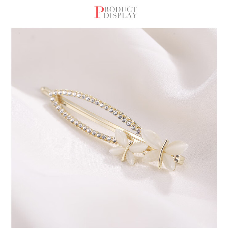 CHIMERA Butterfly Hair Clip, Side Clip, Bangs Clip, Simple Barrette, Hair Accessory for Women, Mid-Autumn Festival Gift 7